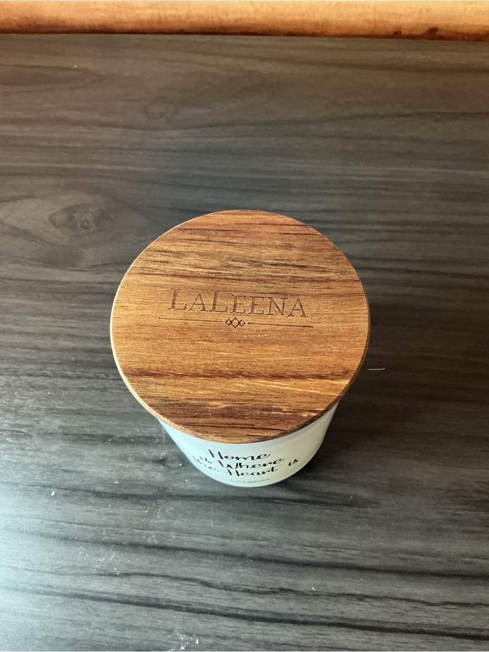 LaLeena "Home is Where The Heart is" White Ocean Breeze Scented Pillar Candle - Picture 7 of 10